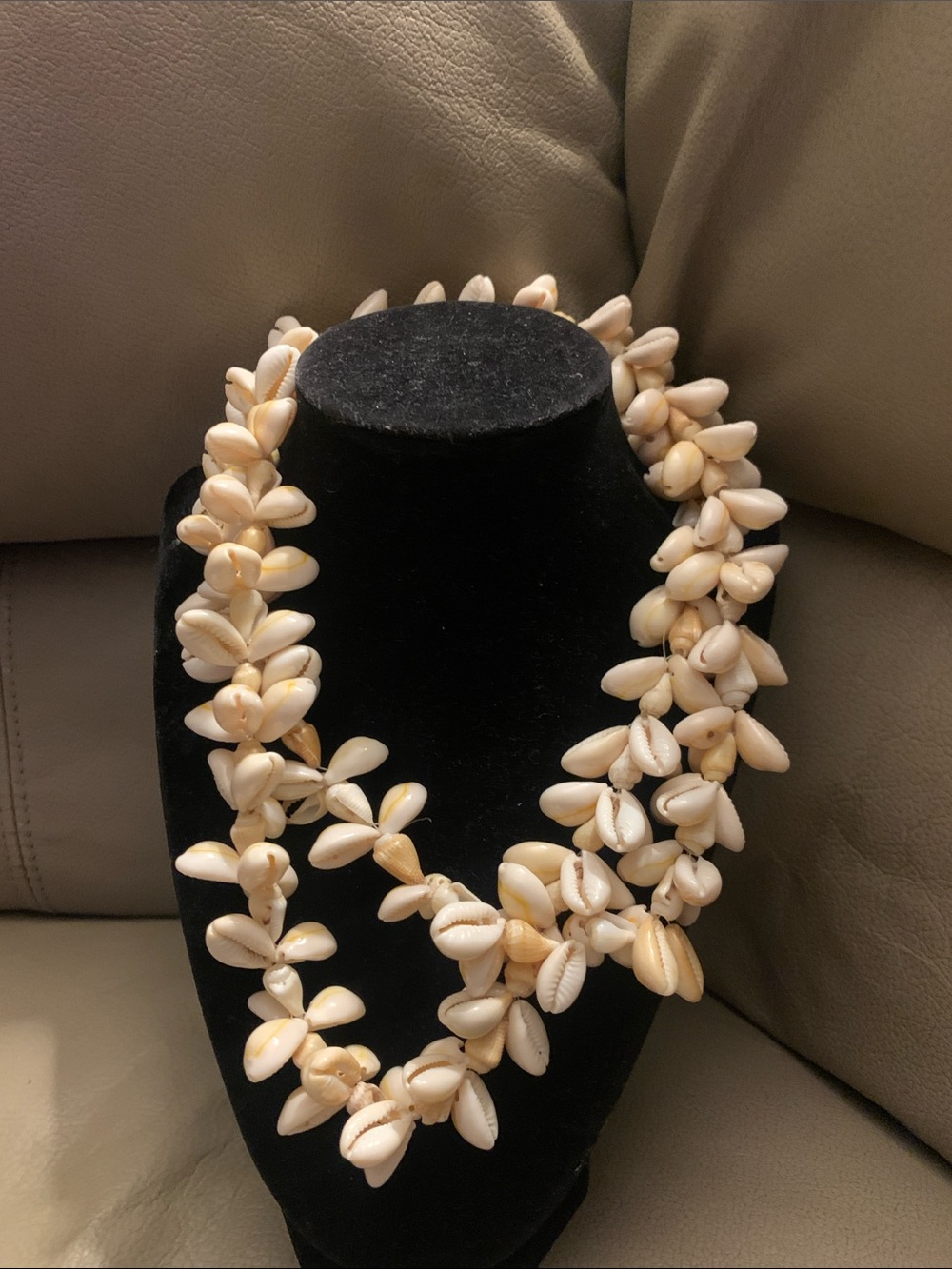 Handmade Philippines shell 20” Cream Shell Necklace — Coastal Women’s Jewelry